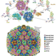 The herpes simplex virus 2 capsid, below, and a single unit, above.